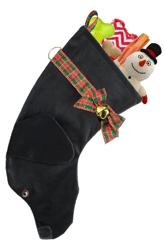 Black Labrador Decorative Dog Christmas Stocking